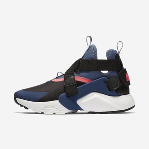 Sneakers Nike Air Huarache City Noir/Bleu 3081-675 Black/Diffused Blue/Racer Pink/Navy Femme | MZS-56002749